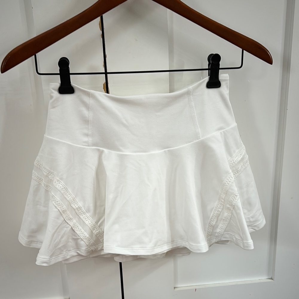 Free People Movement White Pleats and Thank you Tennis Skort!